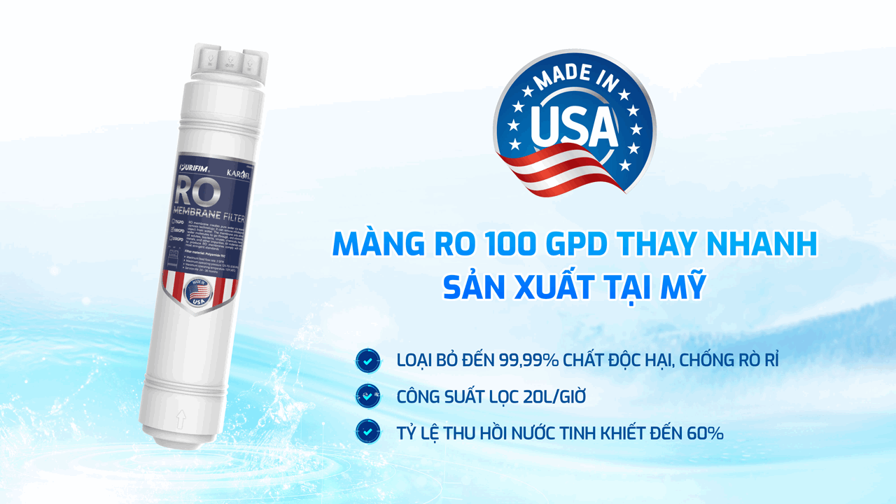 Máy lọc nước nóng lạnh Karofi KAD-D66S PRO